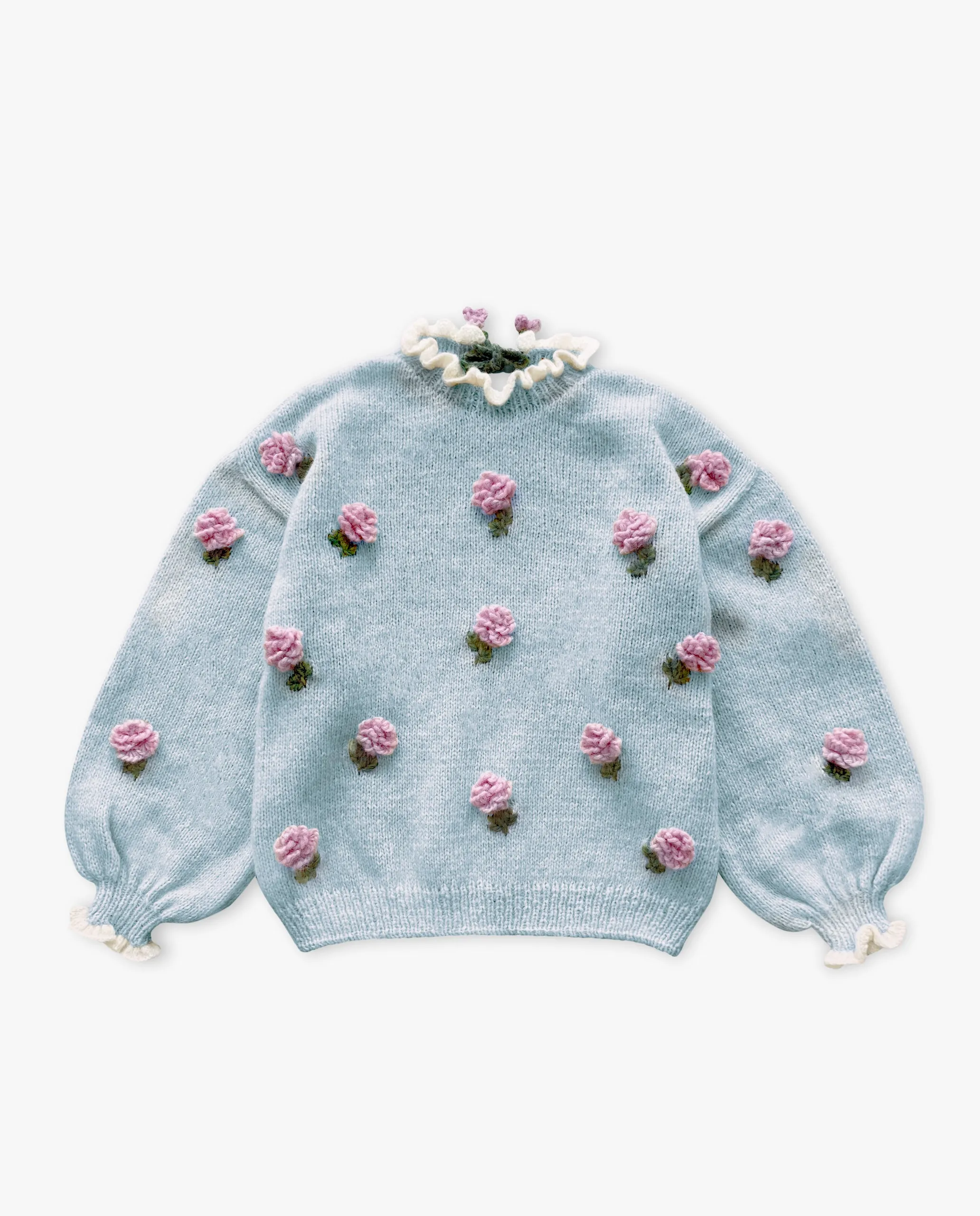 Adult Roses Pullover | Blue