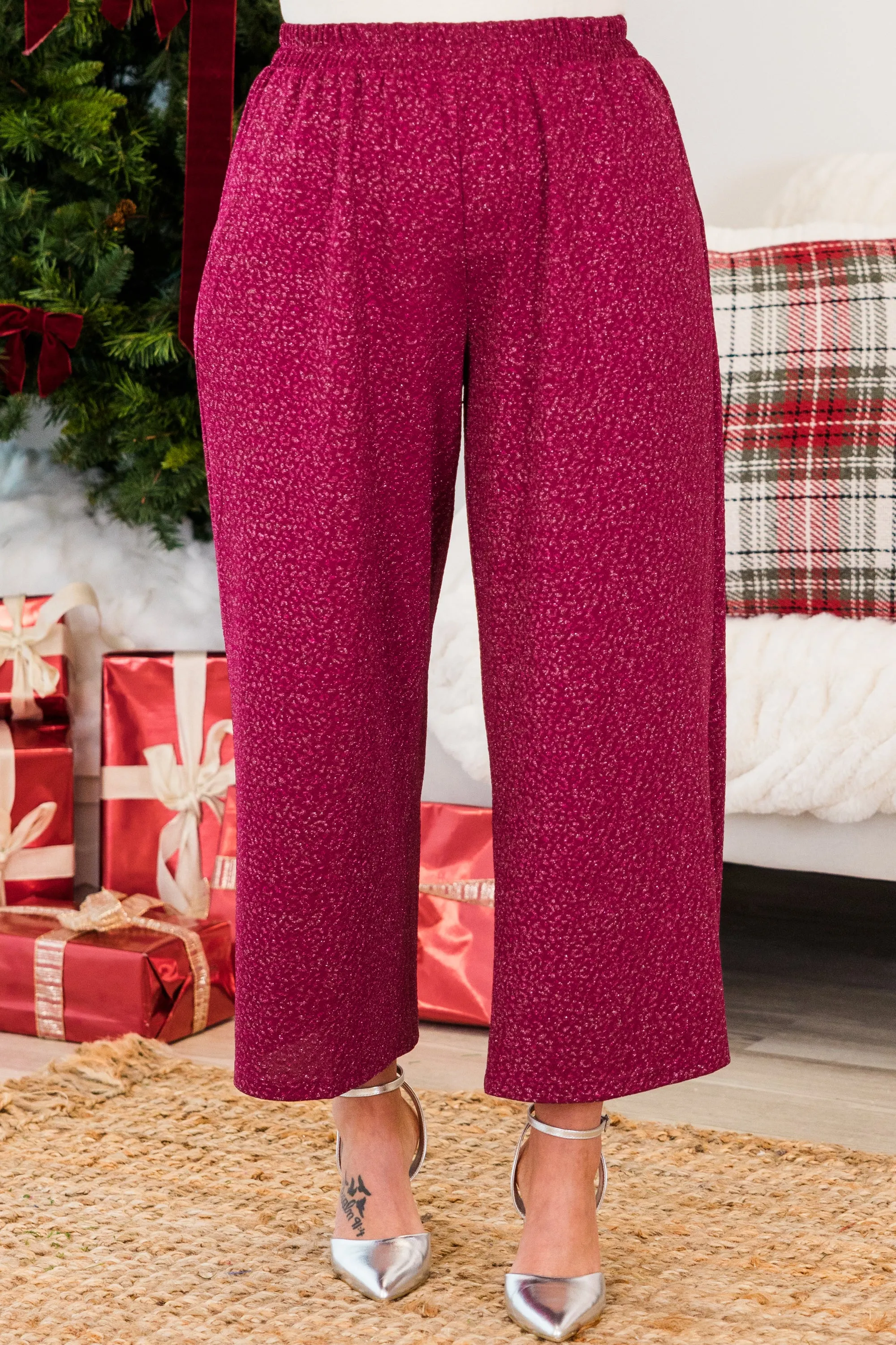 Always Glam Season Pants, Magenta