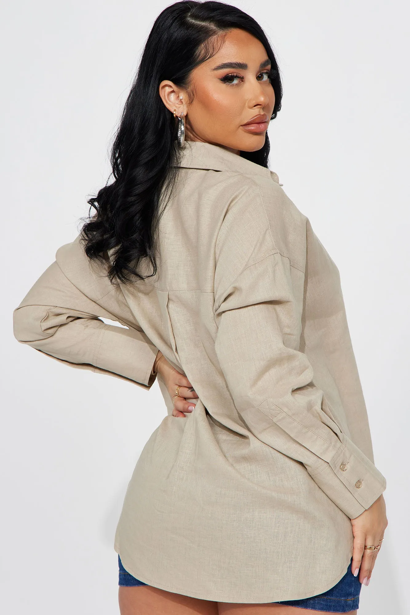 Always Simplistic Linen Shirt - Beige