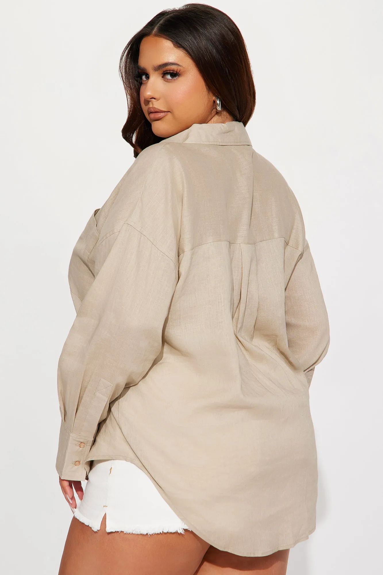 Always Simplistic Linen Shirt - Beige