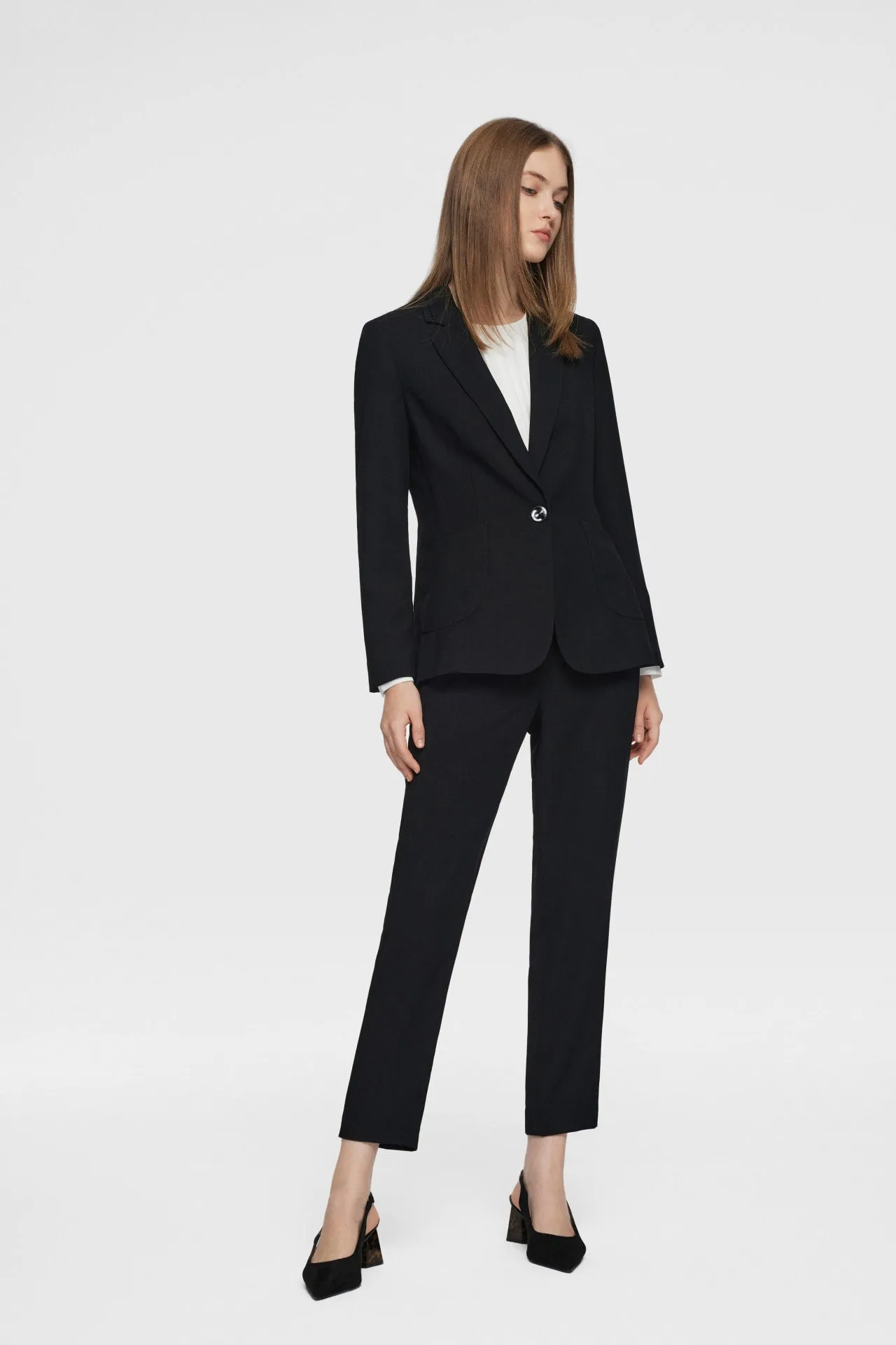 Ankle Cigarette Suit Pants