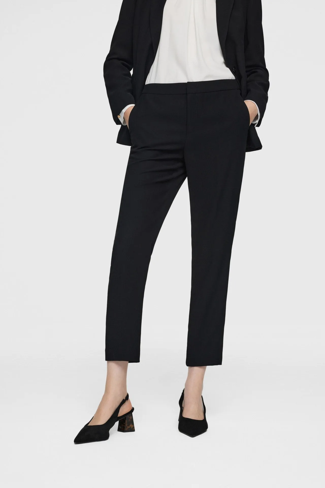 Ankle Cigarette Suit Pants