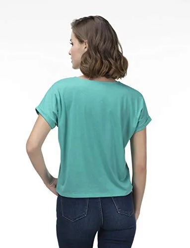 ARMADIO Women's Short Sleeve Dolman roll up T Shirts I Short Sleeve Shirts for Women I Womens t Shirts Short Sleeve