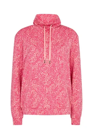 Banu Printed Sweatshirt - Fuchsia Rose Combi