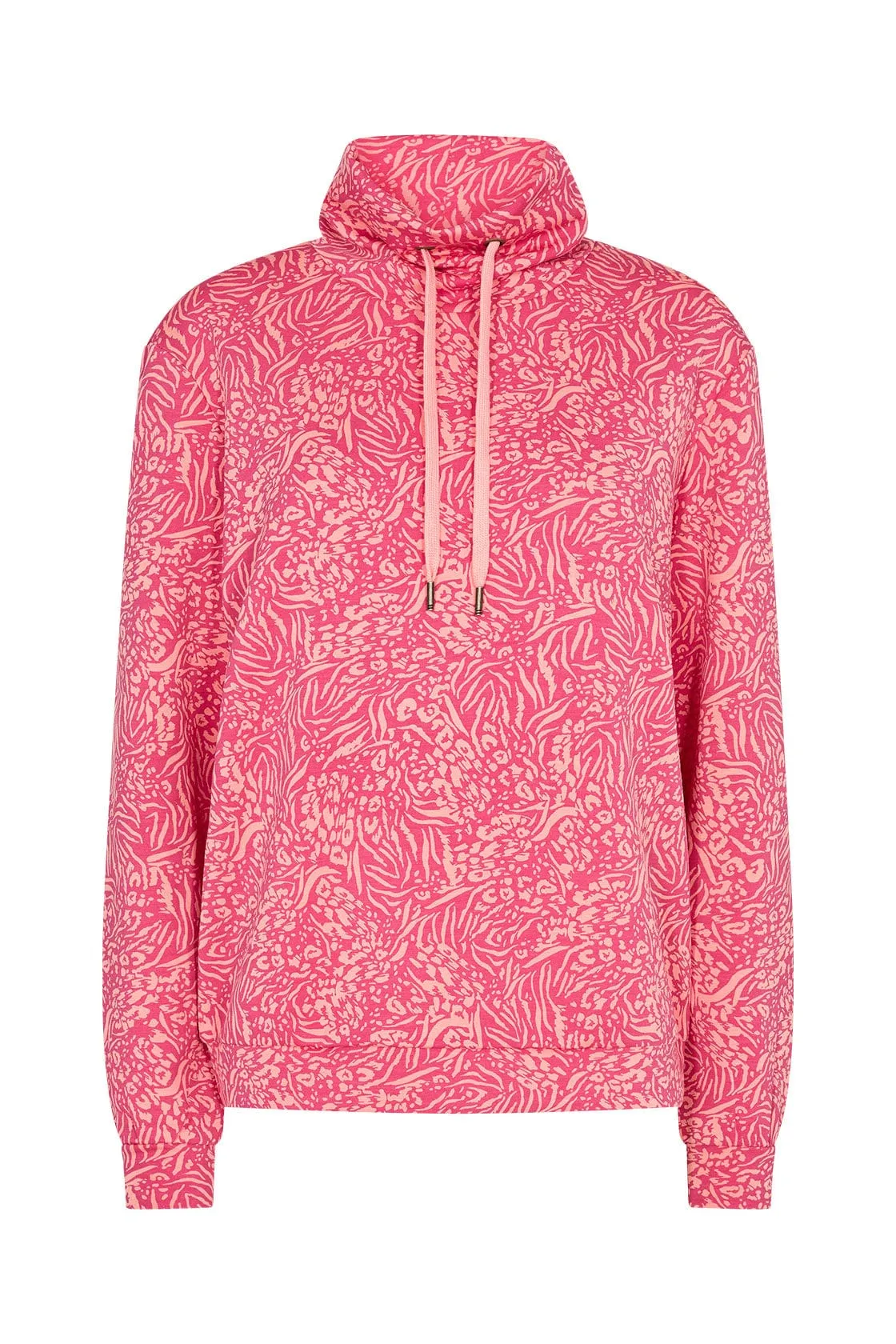 Banu Printed Sweatshirt - Fuchsia Rose Combi