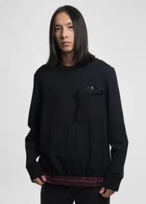 Black Cassady Crew w/ Bungee Detail