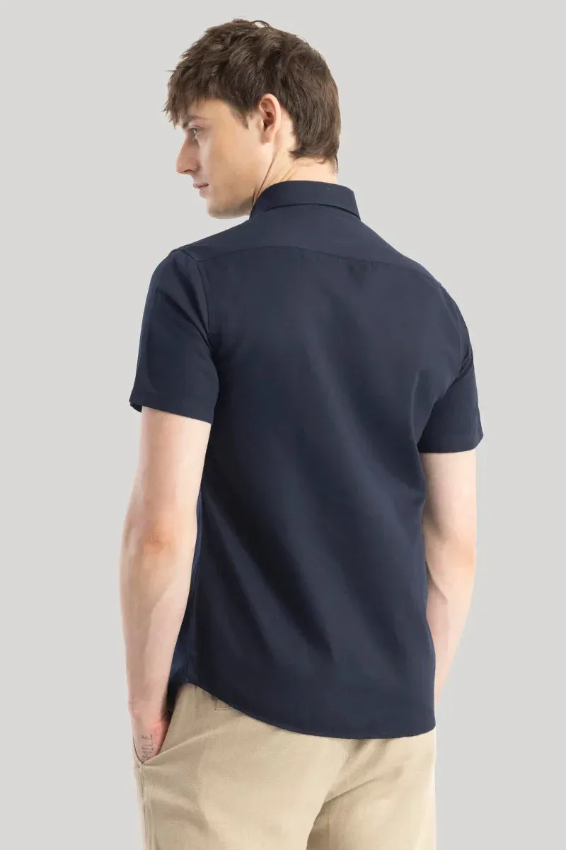 BLACK CLASSIC SLIM FIT PURE COTTON CASUAL SHIRT