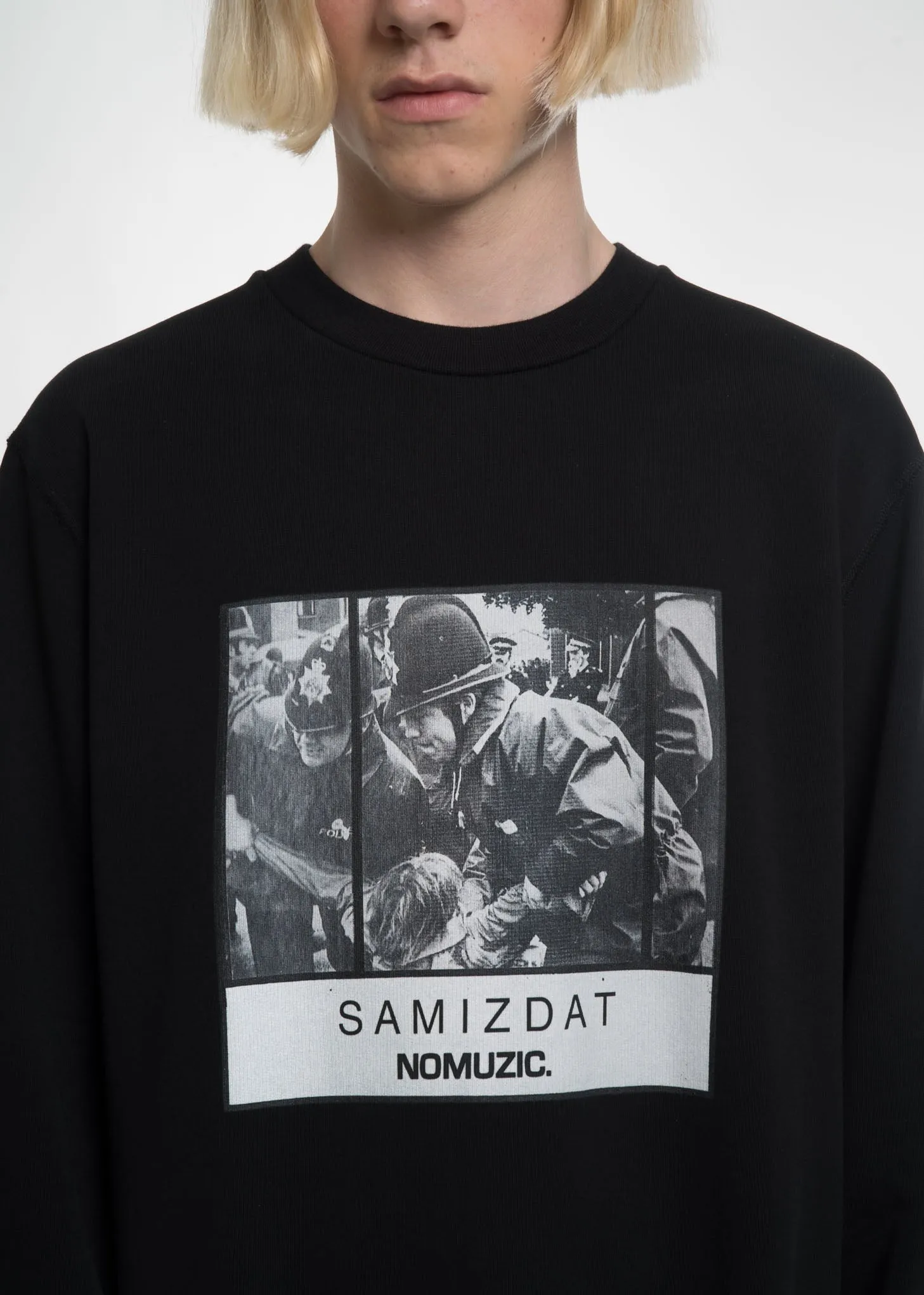 Black No Muzik Sweatshirt