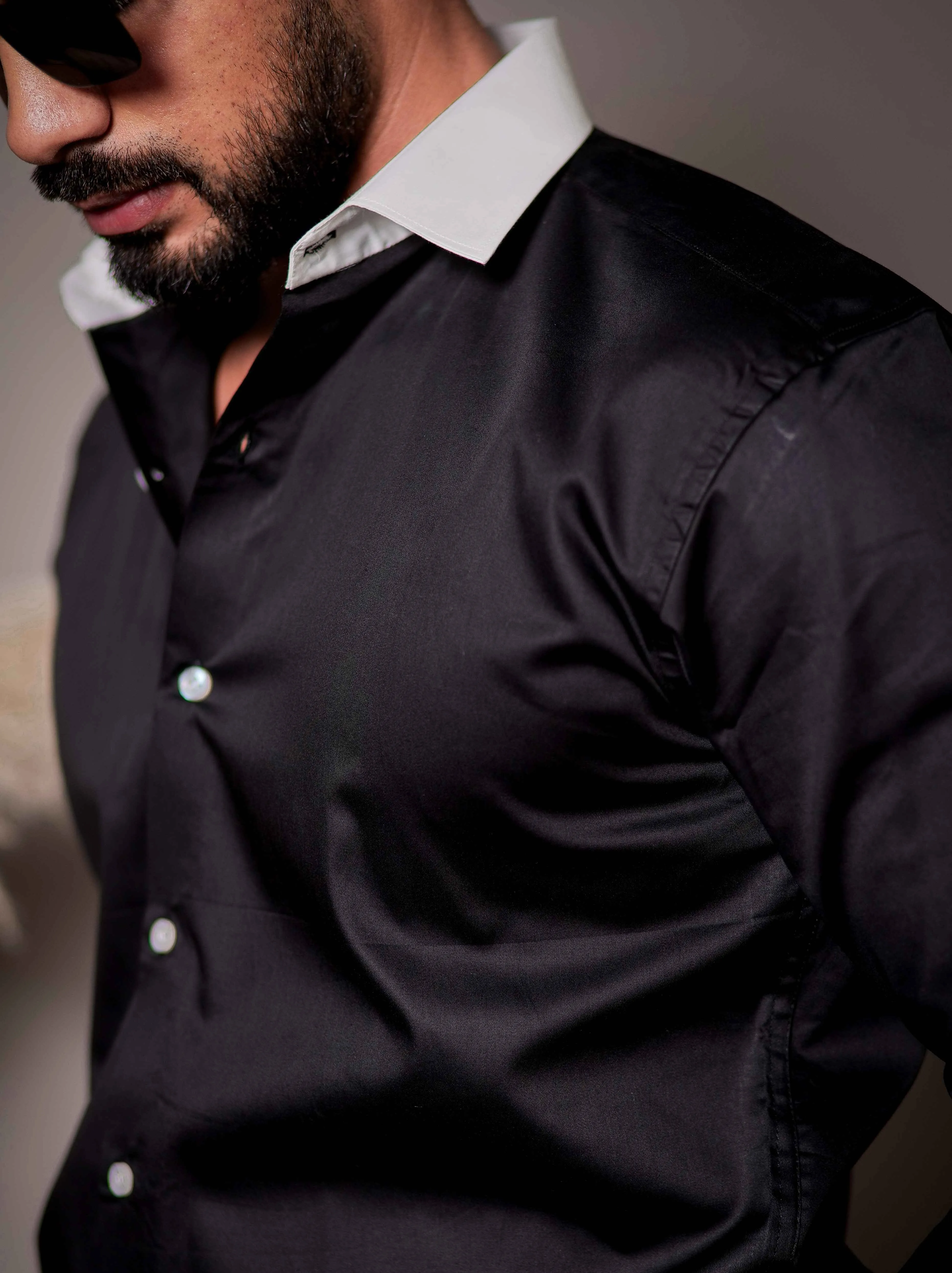BLACK PREMIUM COTTON SHIRT