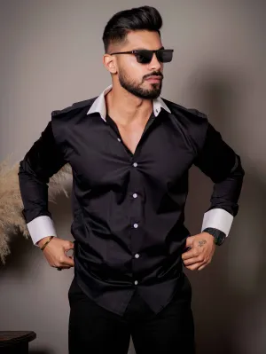 BLACK PREMIUM COTTON SHIRT