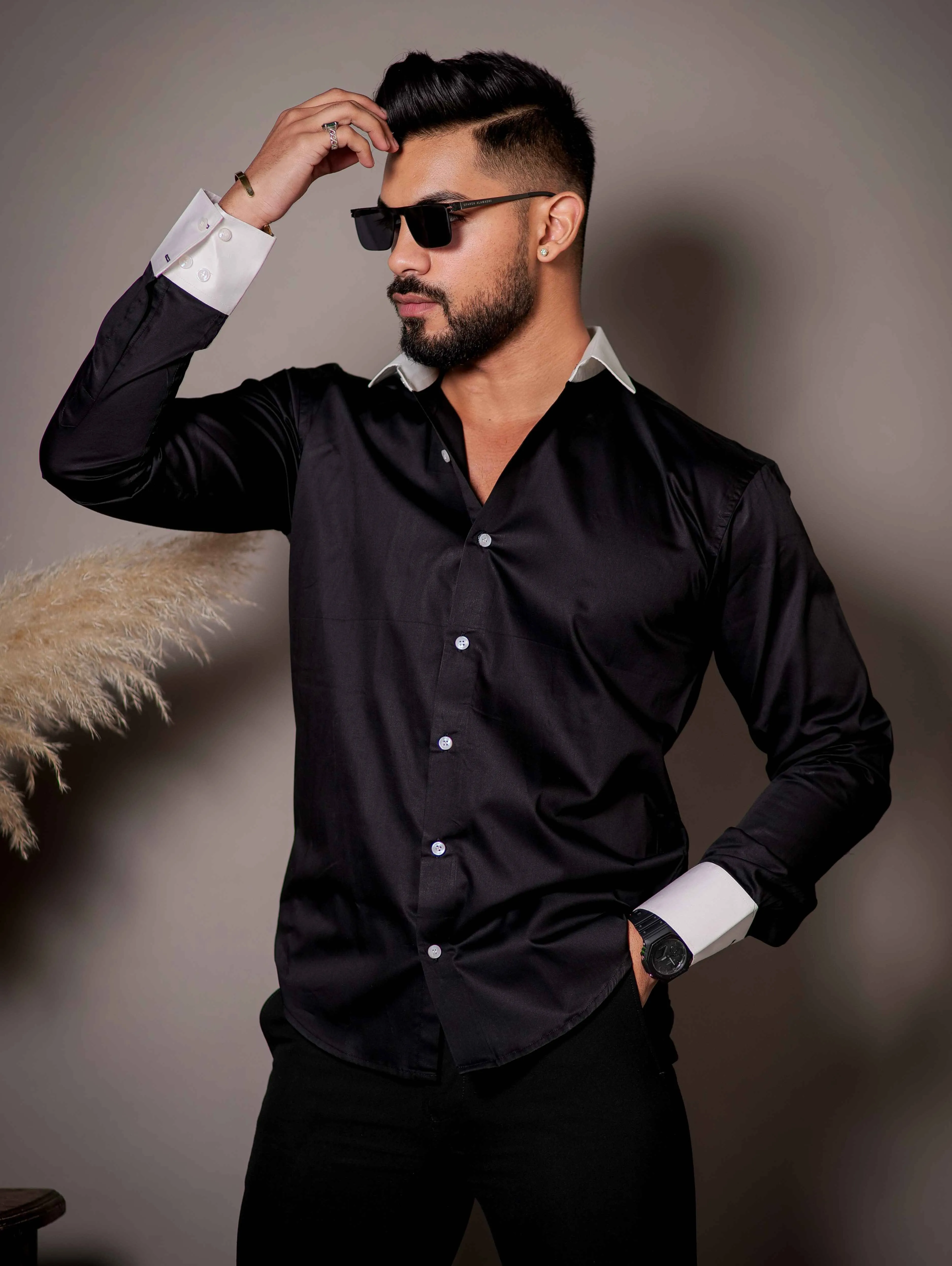 BLACK PREMIUM COTTON SHIRT