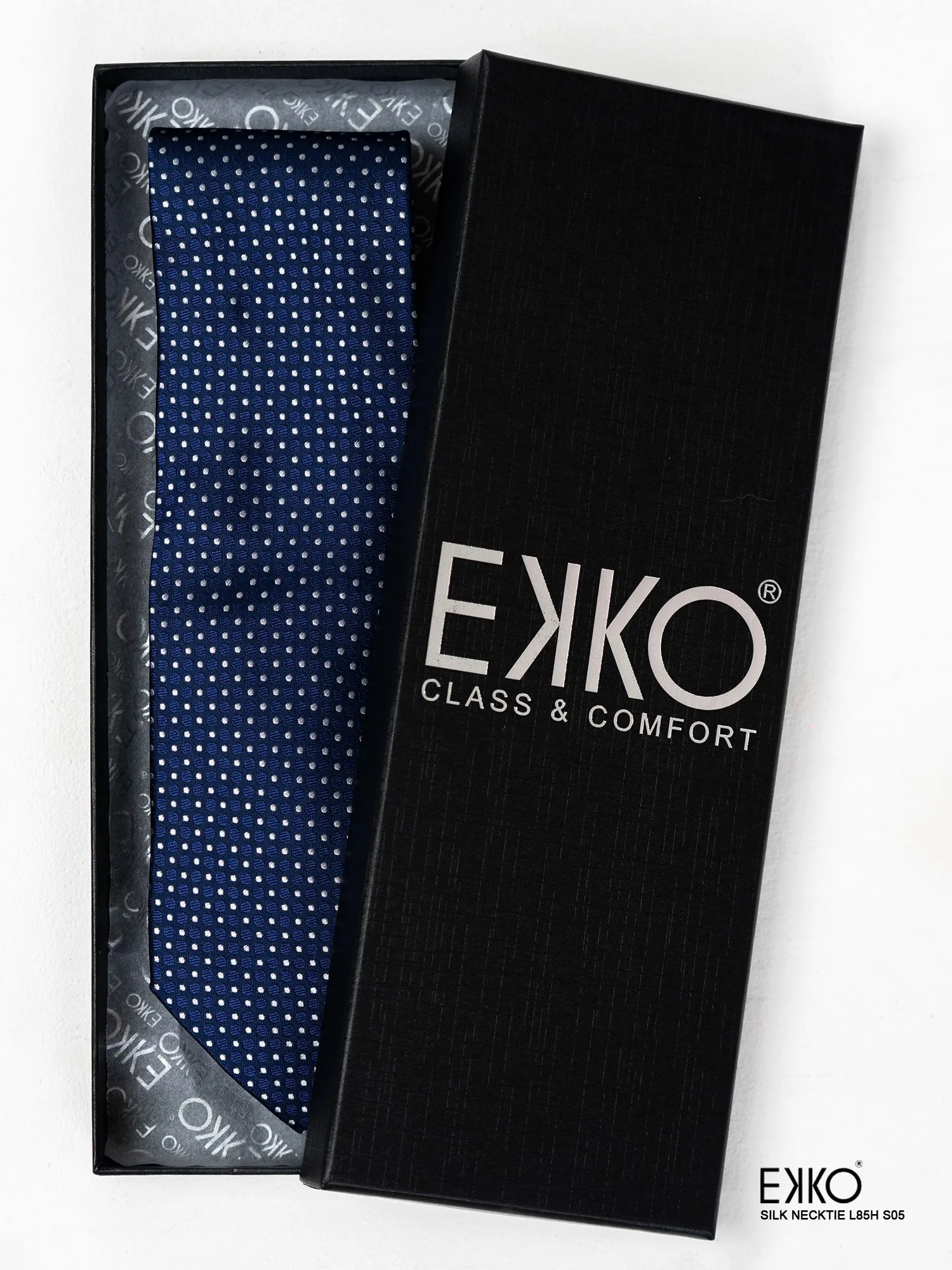 Blue 100% Silk Tie