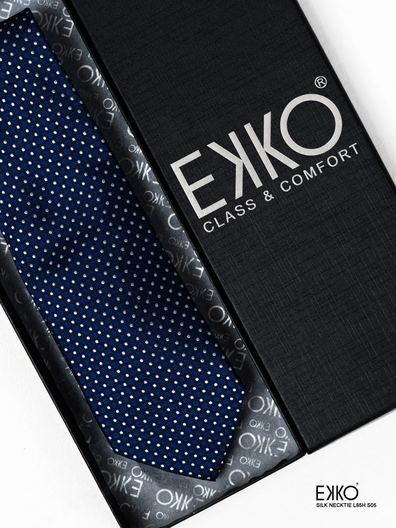 Blue 100% Silk Tie