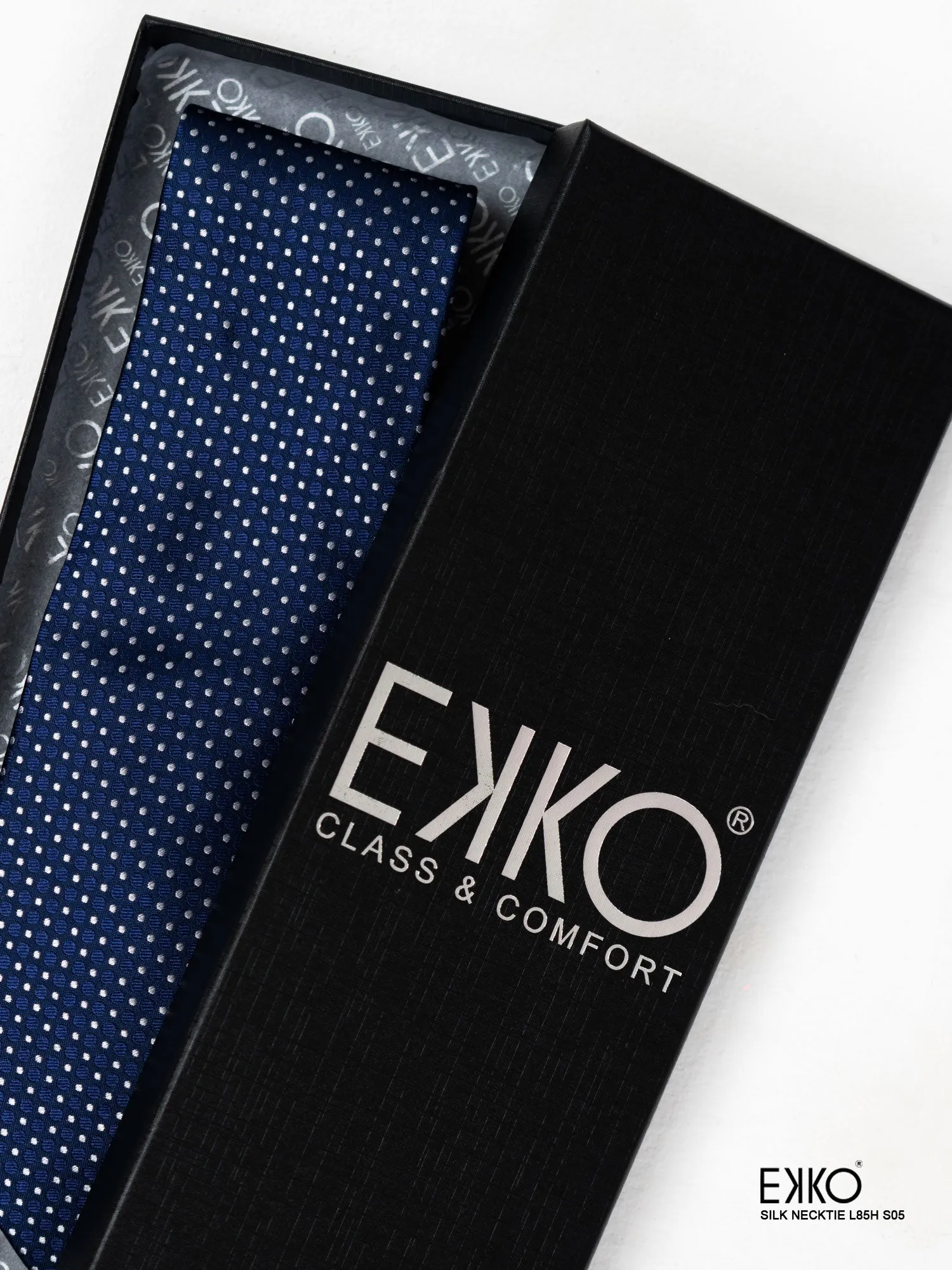 Blue 100% Silk Tie