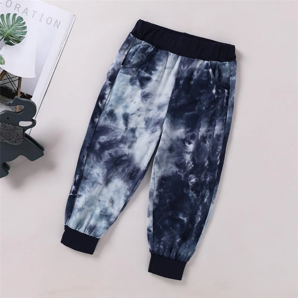 Boys Boss Forever Tie Dye Long Sleeve Top & Pants Little Boys Wholesale Clothing