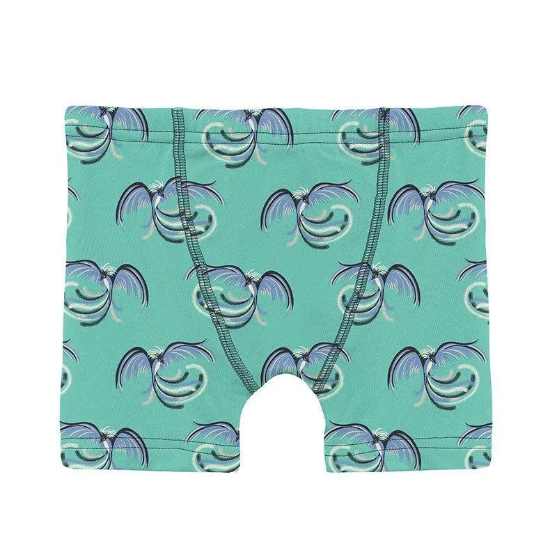 Boy's Print Bamboo Boxer Brief - Glass Phoenix