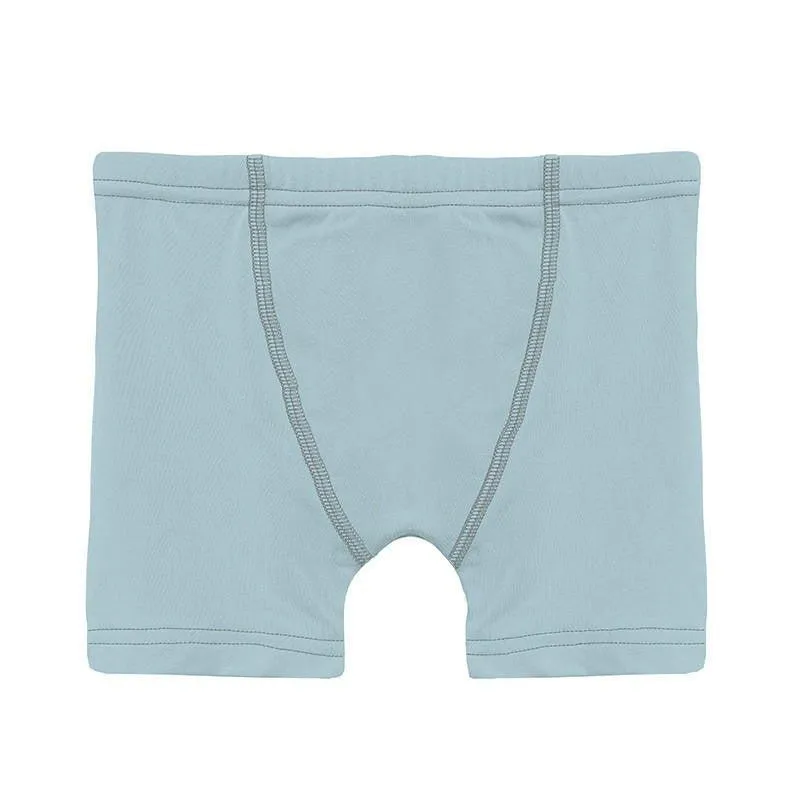 Boy's Print Bamboo Boxer Briefs (Set of 3) - Pewter Furry Friends, Spring Sky & Midnight Email