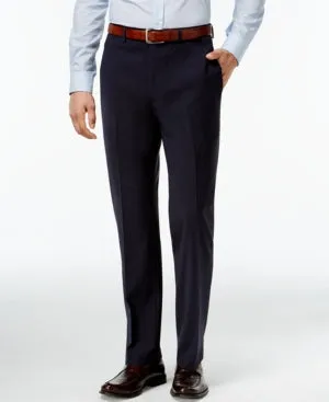 Calvin Klein Mens Slim fit Dress Pants 40 / 30 Blue Solid