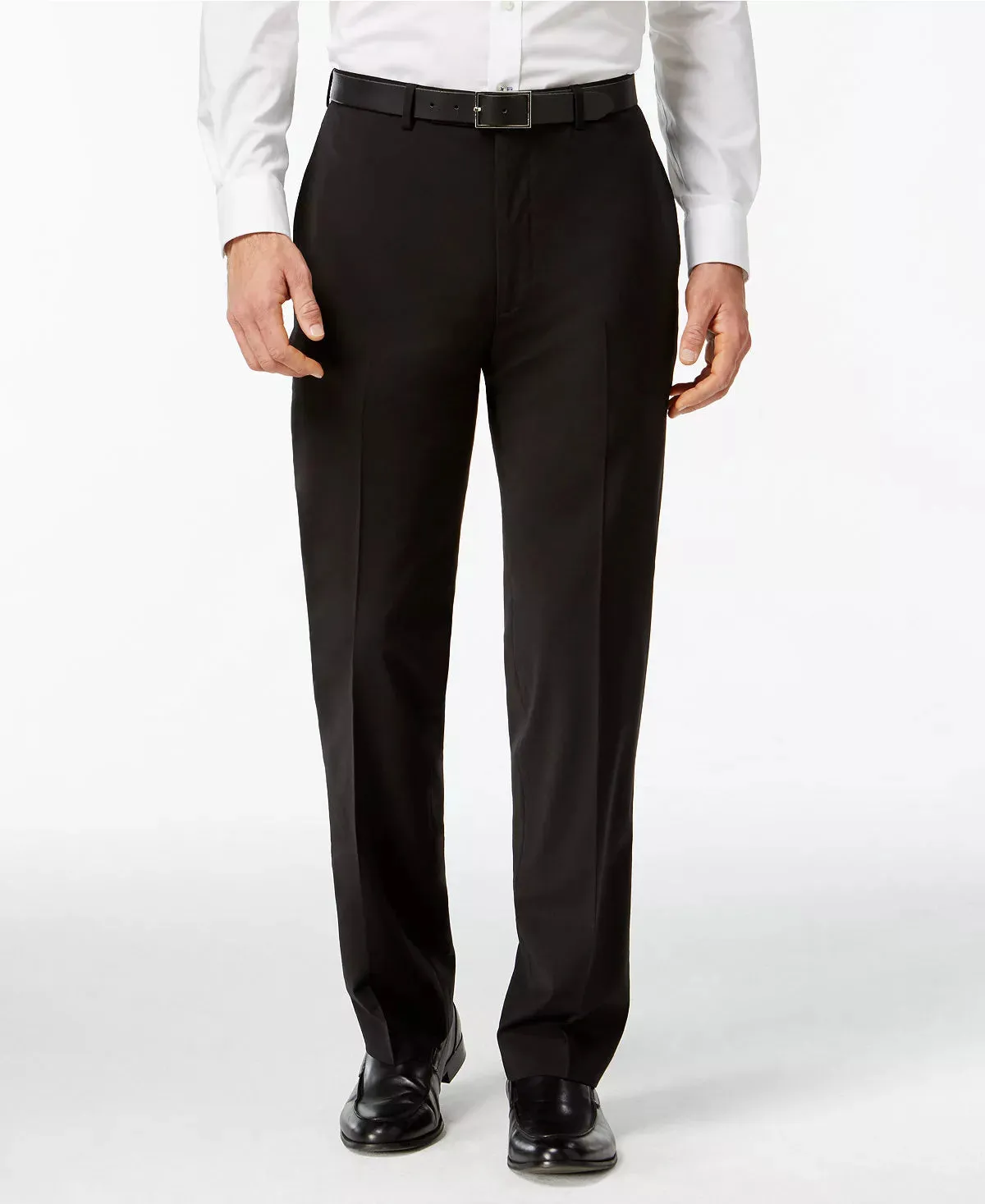 Calvin Klein Men's Slim-Fit Wool Suit Separate Pants  Color Black W36xL30