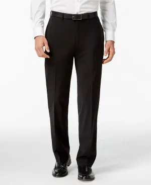 Calvin Klein Men's Slim-Fit Wool Suit Separate Pants  Color Black W36xL30