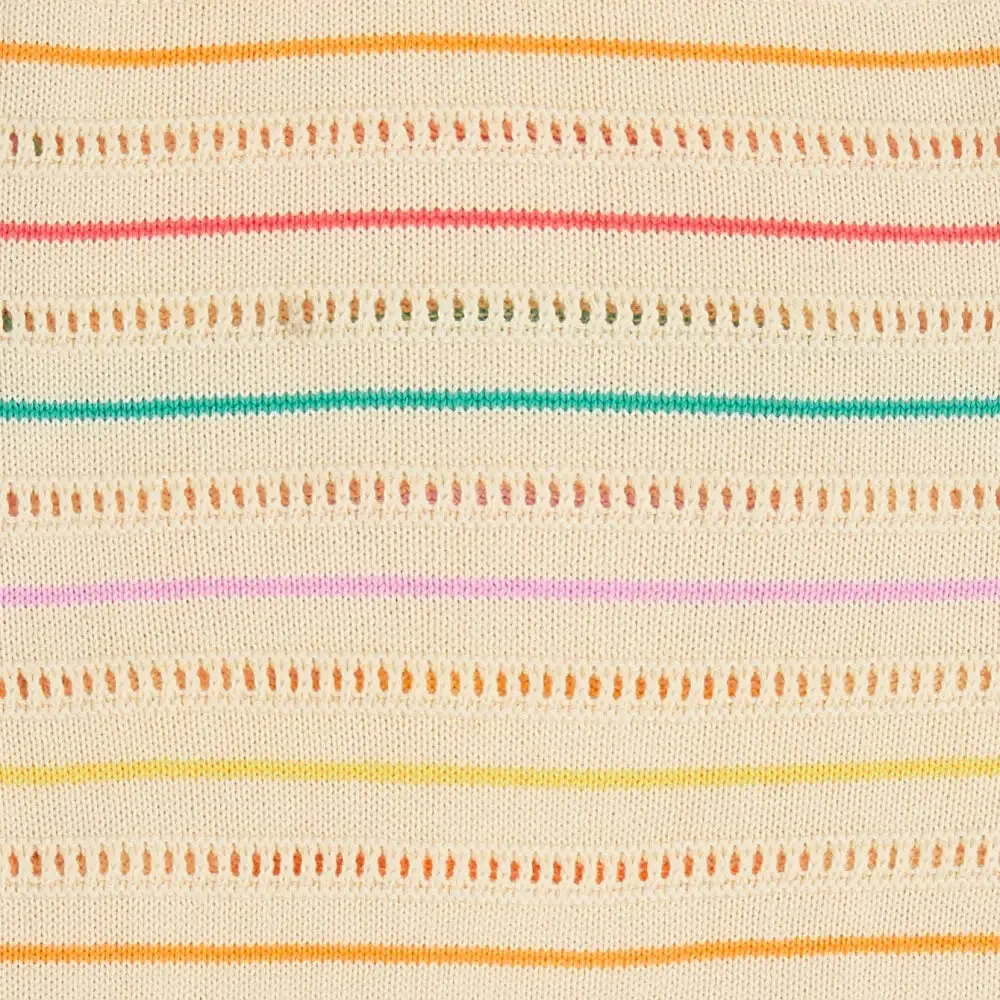Capri - Rainbow Stripe Knit Baby & Kids Sun Dress