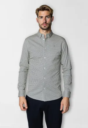 Clean formal AOP shirt - Hvid