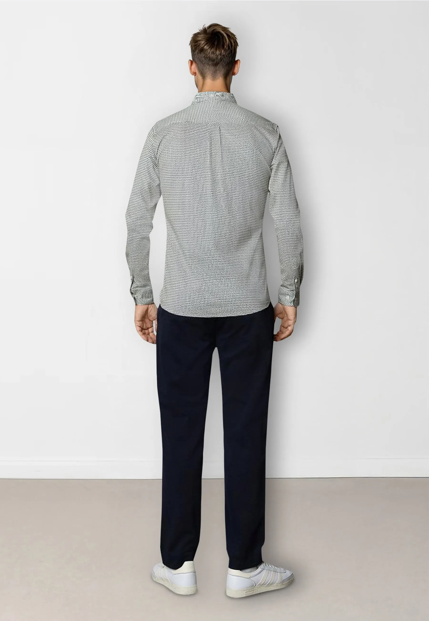 Clean formal AOP shirt - Hvid