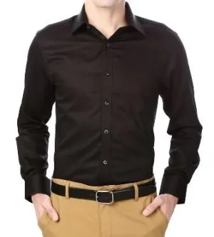 Cotton Blend Full Sleeves Regular Fit Formal Shirts