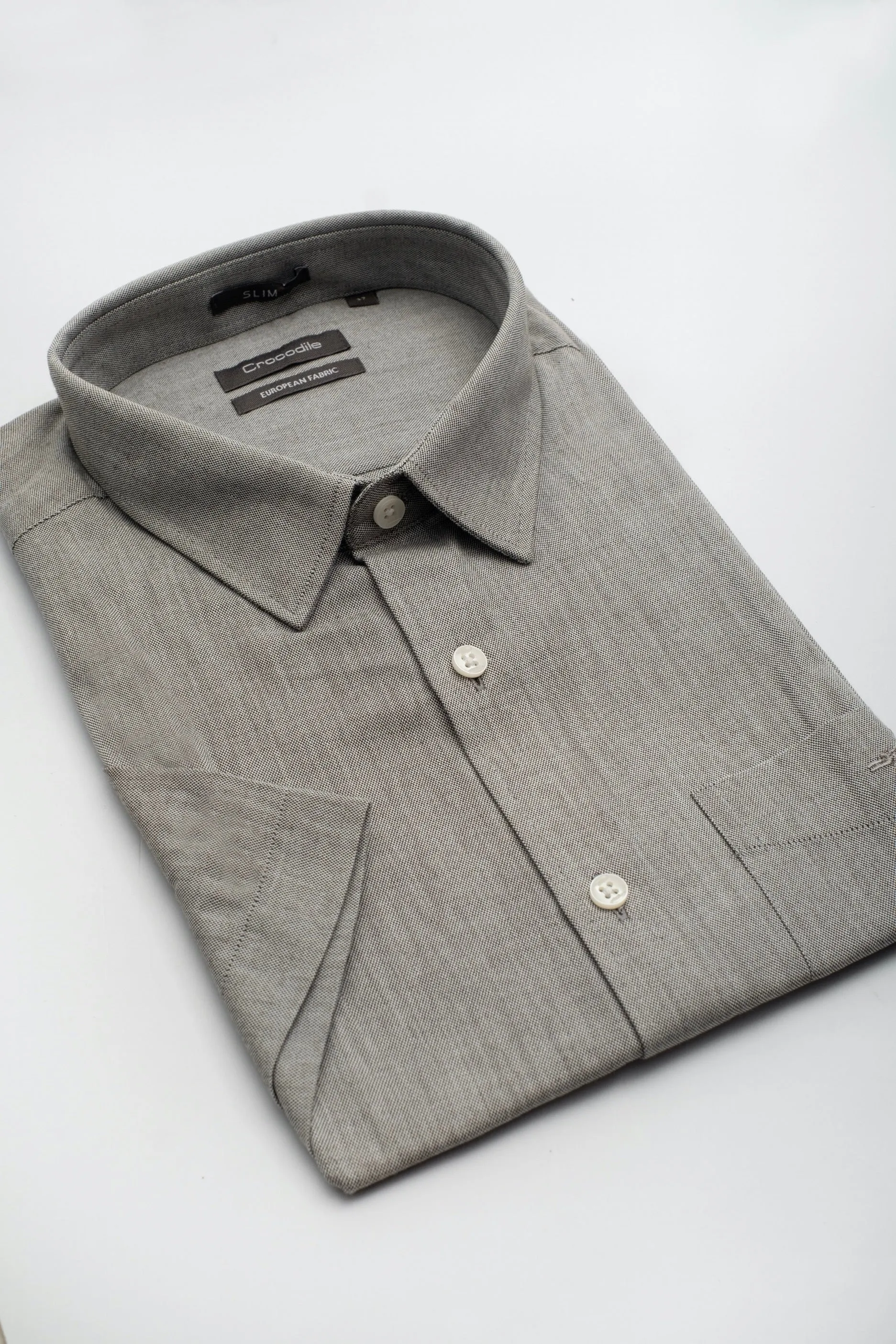 Crocodile Slim Fit HS Shirt Black