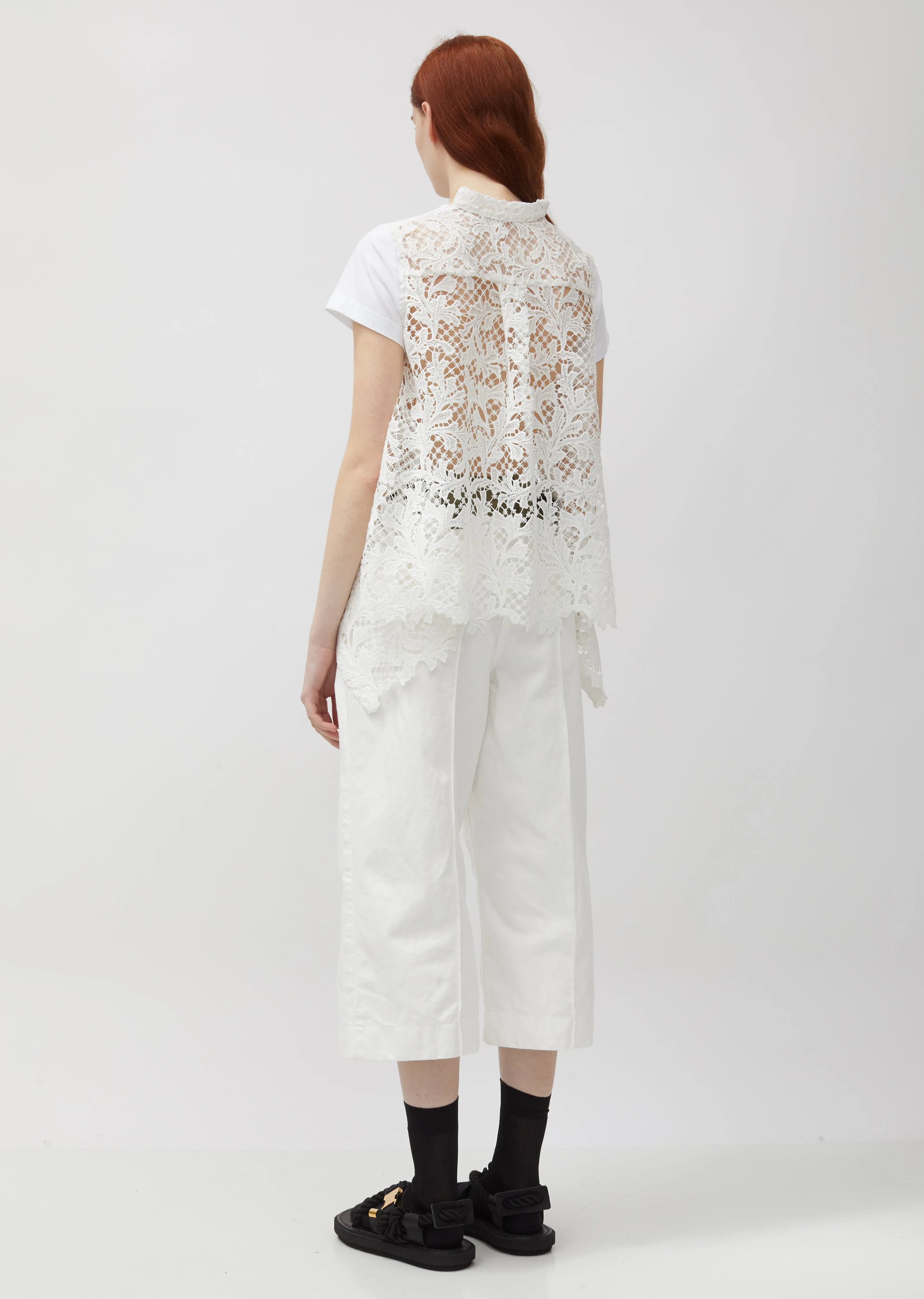 Denim & Taffeta Denim Pants