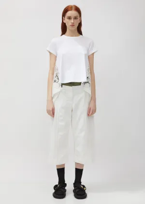 Denim & Taffeta Denim Pants