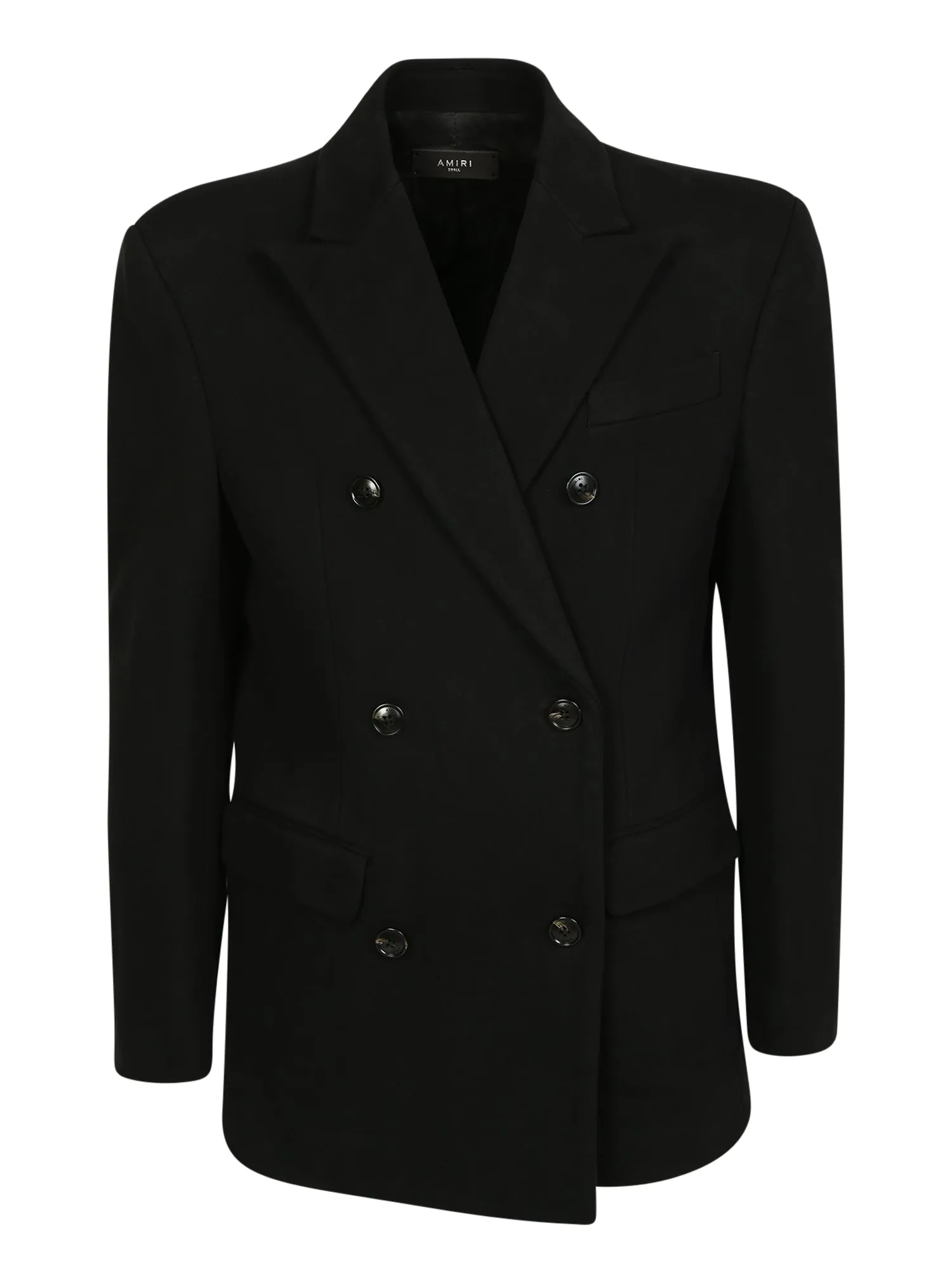 Double-breasted cotton jacket by Amiri. Blazer designed to be used on any occasion, thus making it a timeless garment