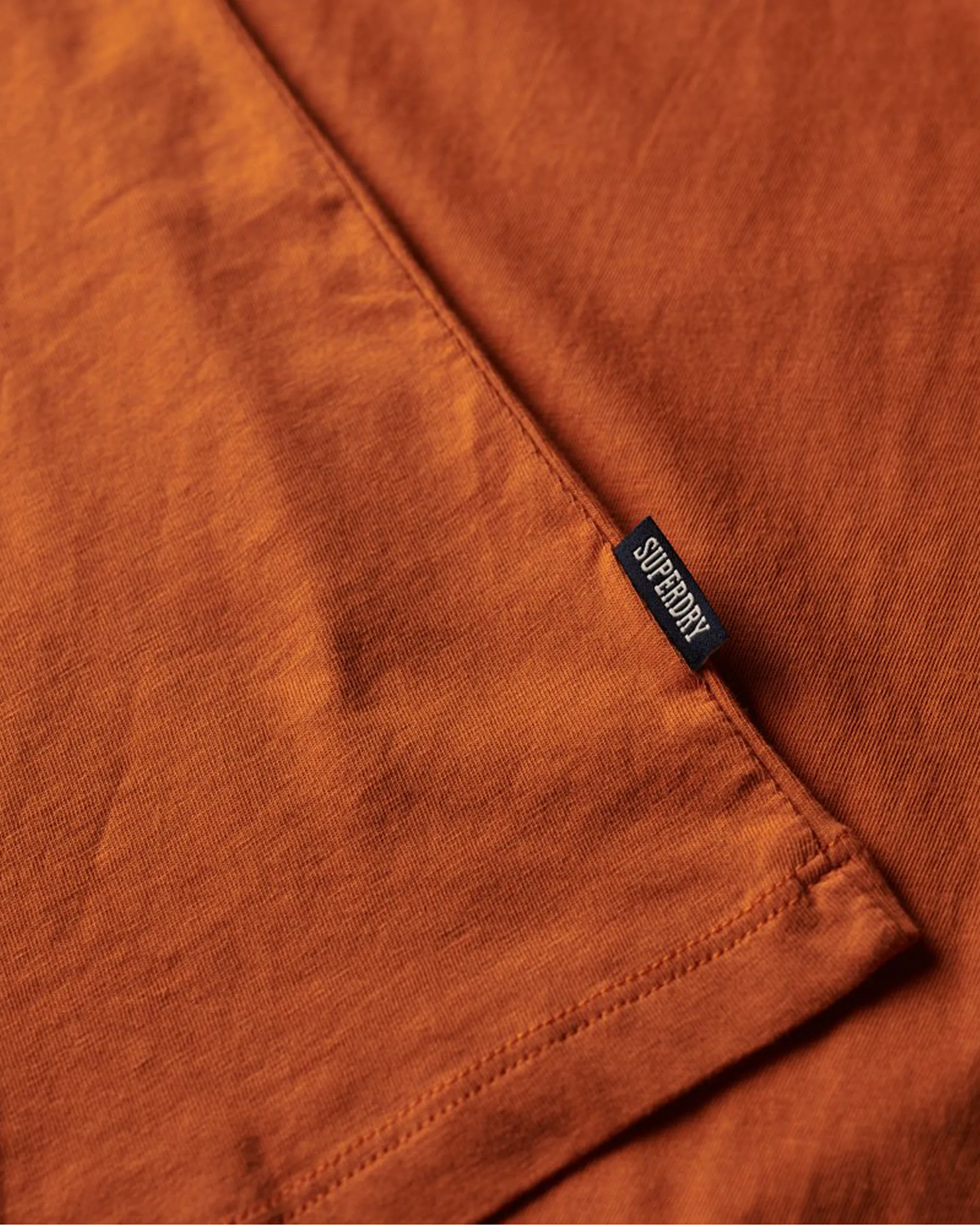 Essential Logo Embroidered T-Shirt in Mojave Orange
