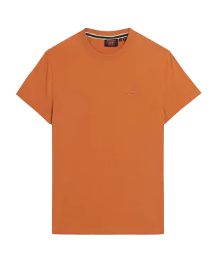 Essential Logo Embroidered T-Shirt in Mojave Orange