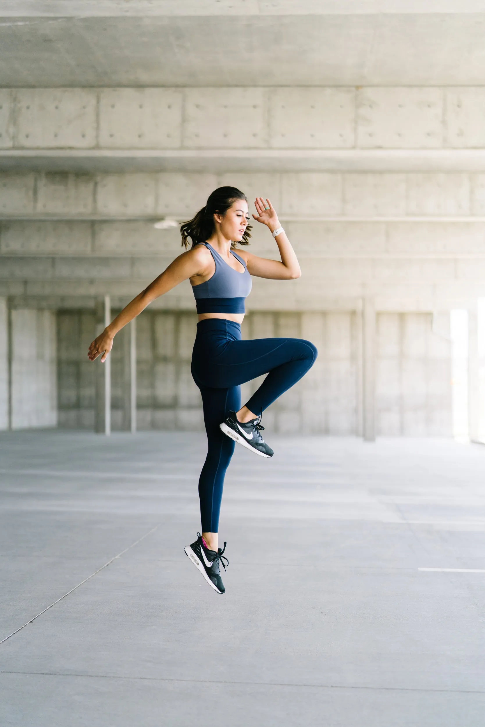 Focus Leggings - Navy | MT LUXE