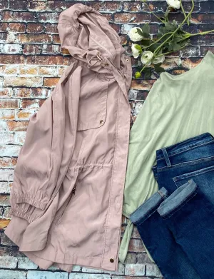 Follow The Wind Plus Blush Hooded Jacket (Size 3X)