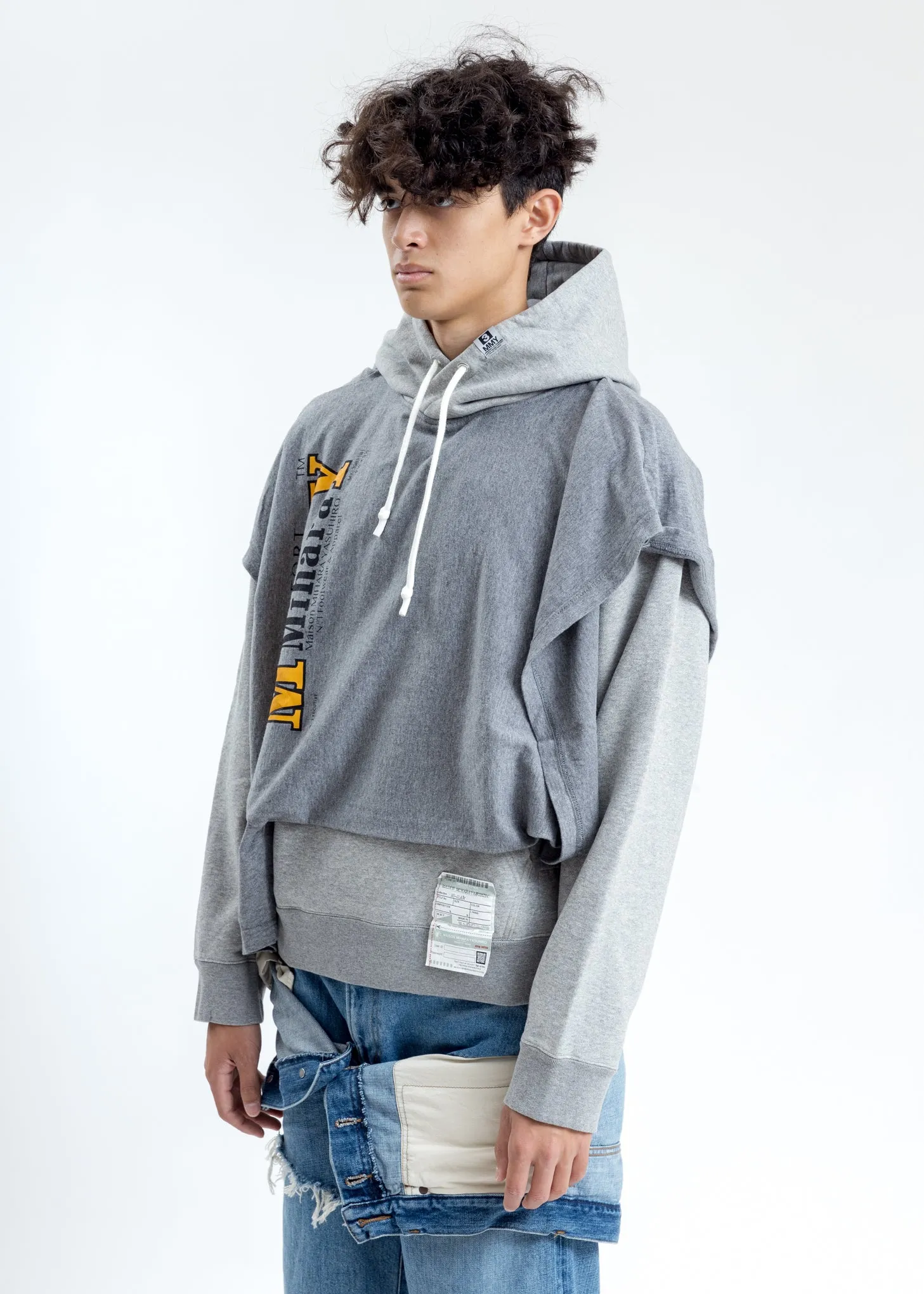 Grey T-Shirt Hoodie