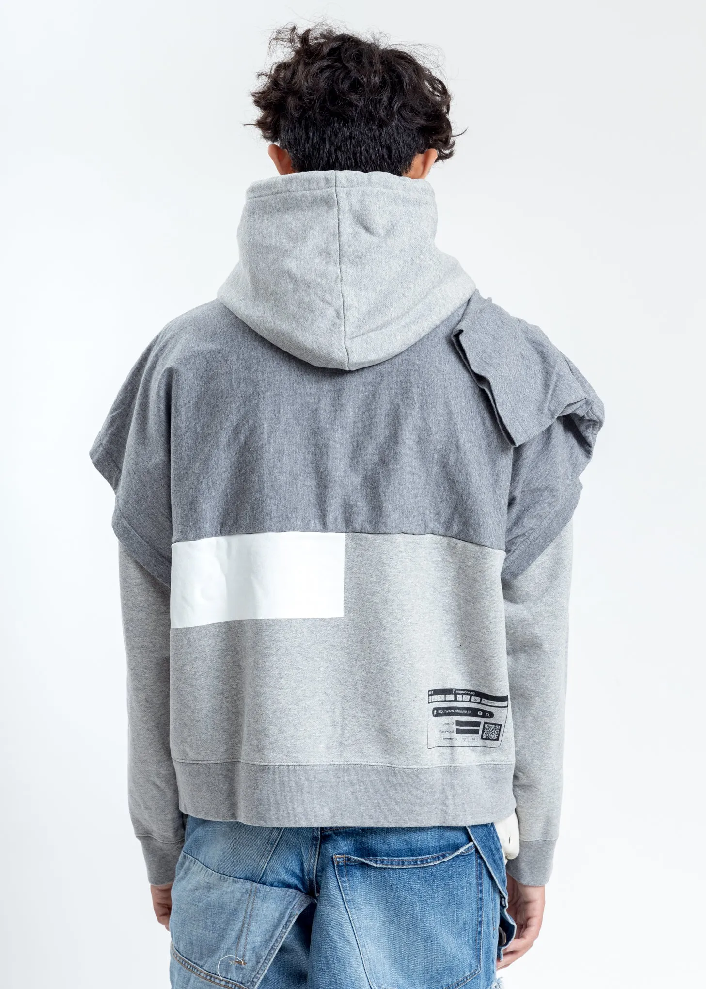 Grey T-Shirt Hoodie