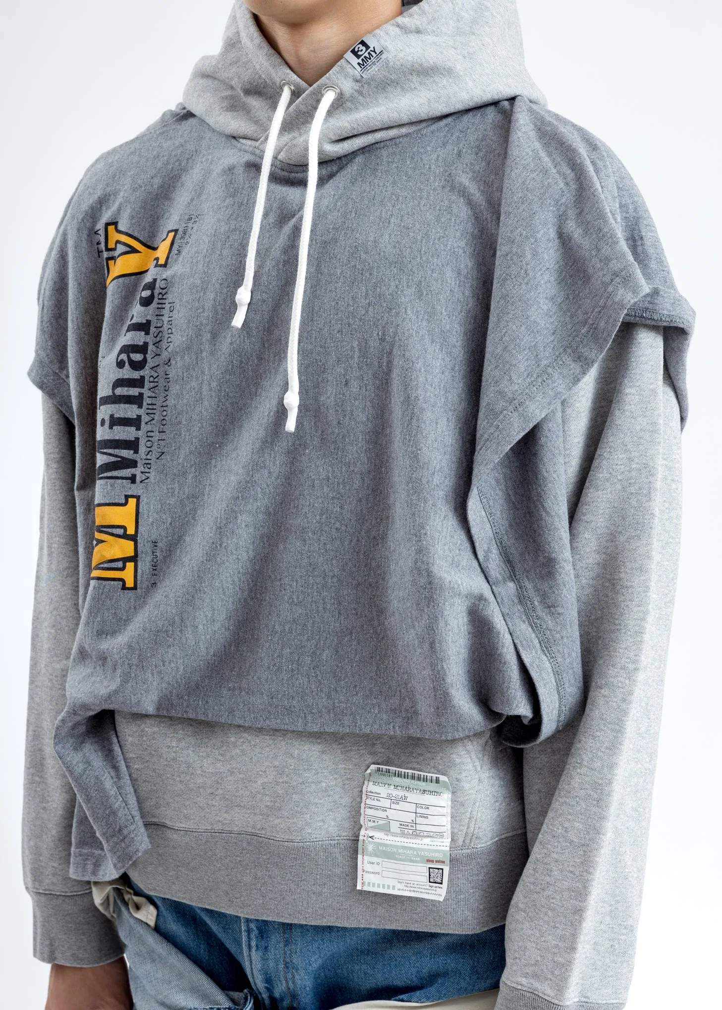 Grey T-Shirt Hoodie
