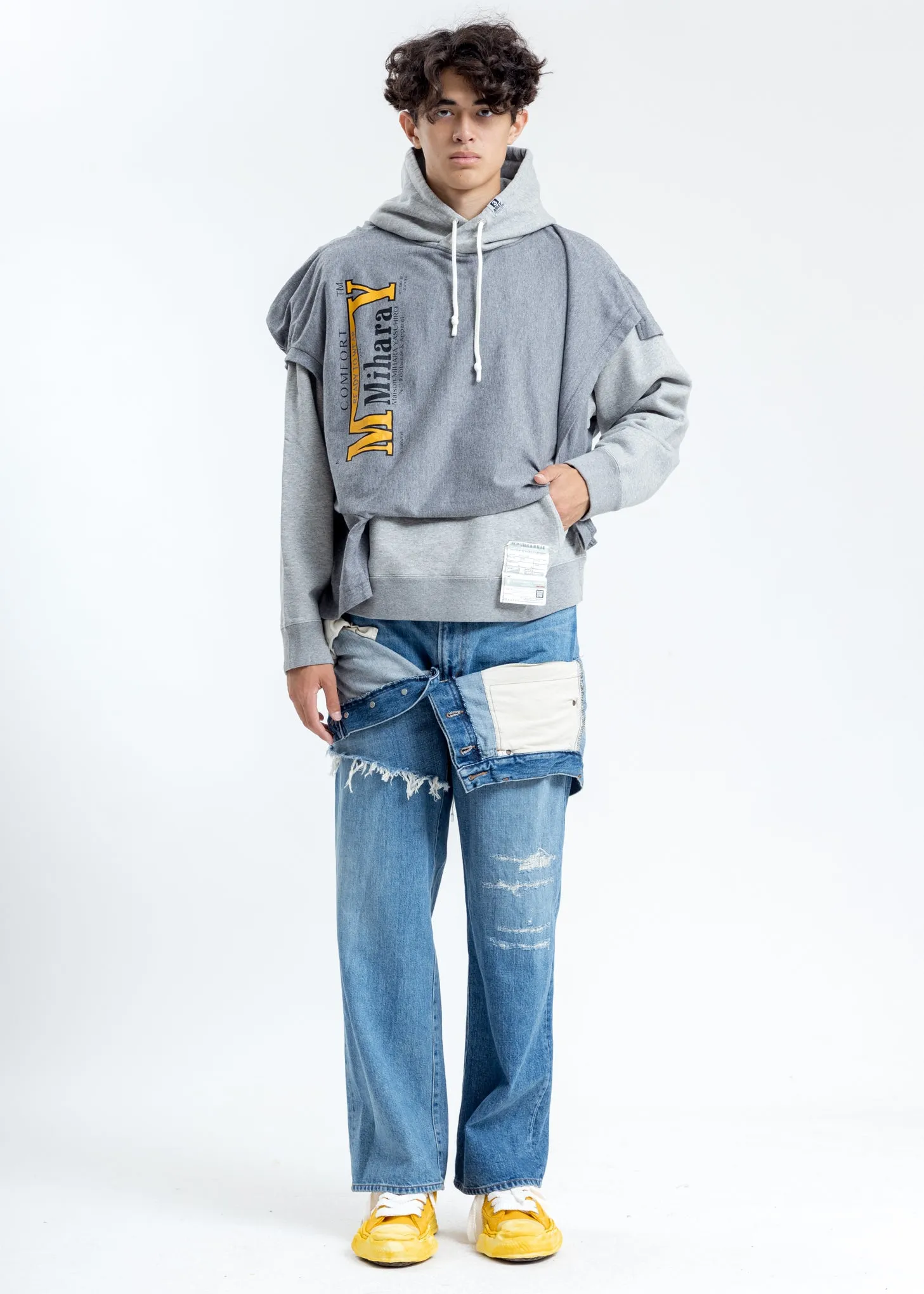 Grey T-Shirt Hoodie