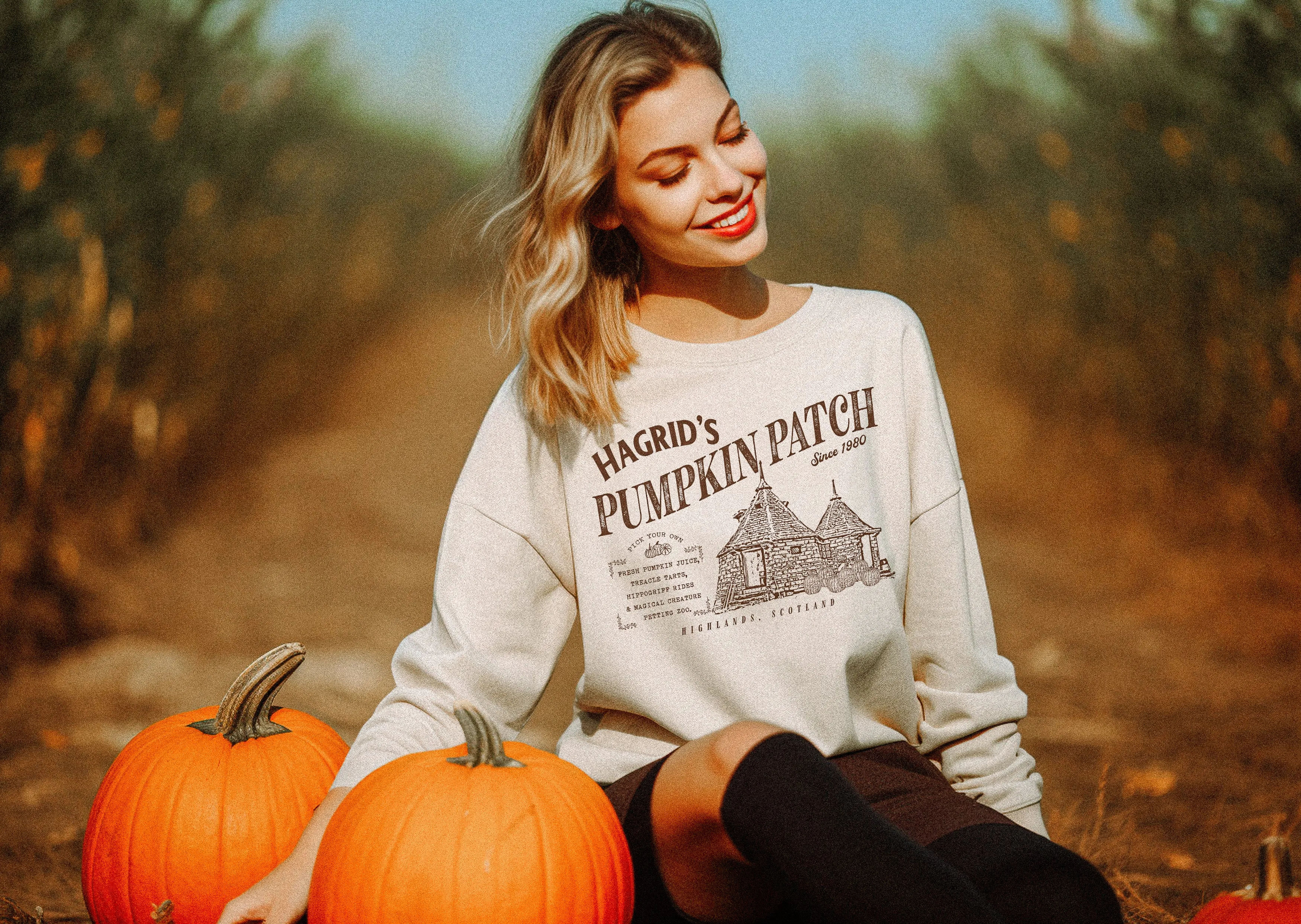 Hagrid's Pumpkin Patch Crewneck Sweatshirt