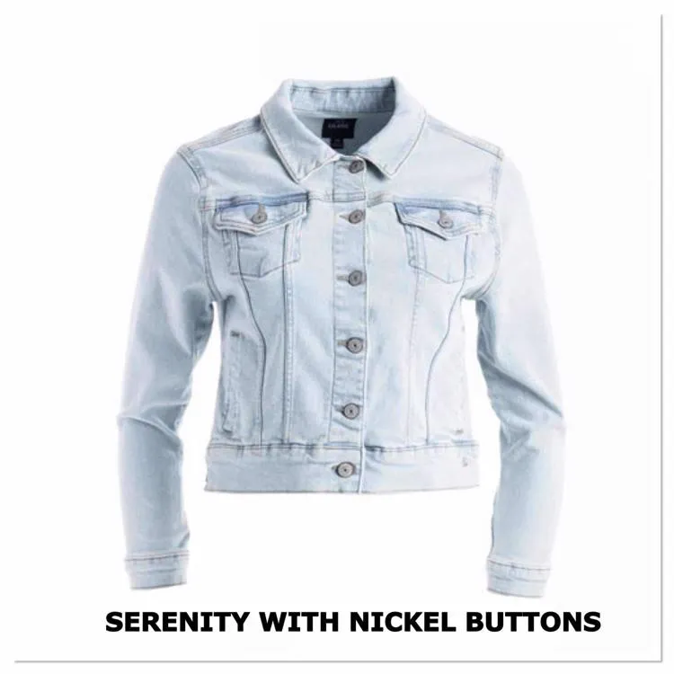 Harvey - Serenity Blue with Antique Nickel Buttons