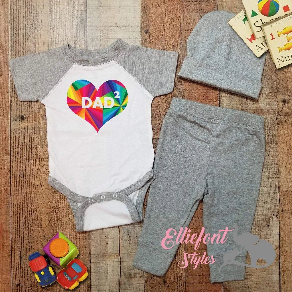 Heart Dad Squared Infant Bodysuit