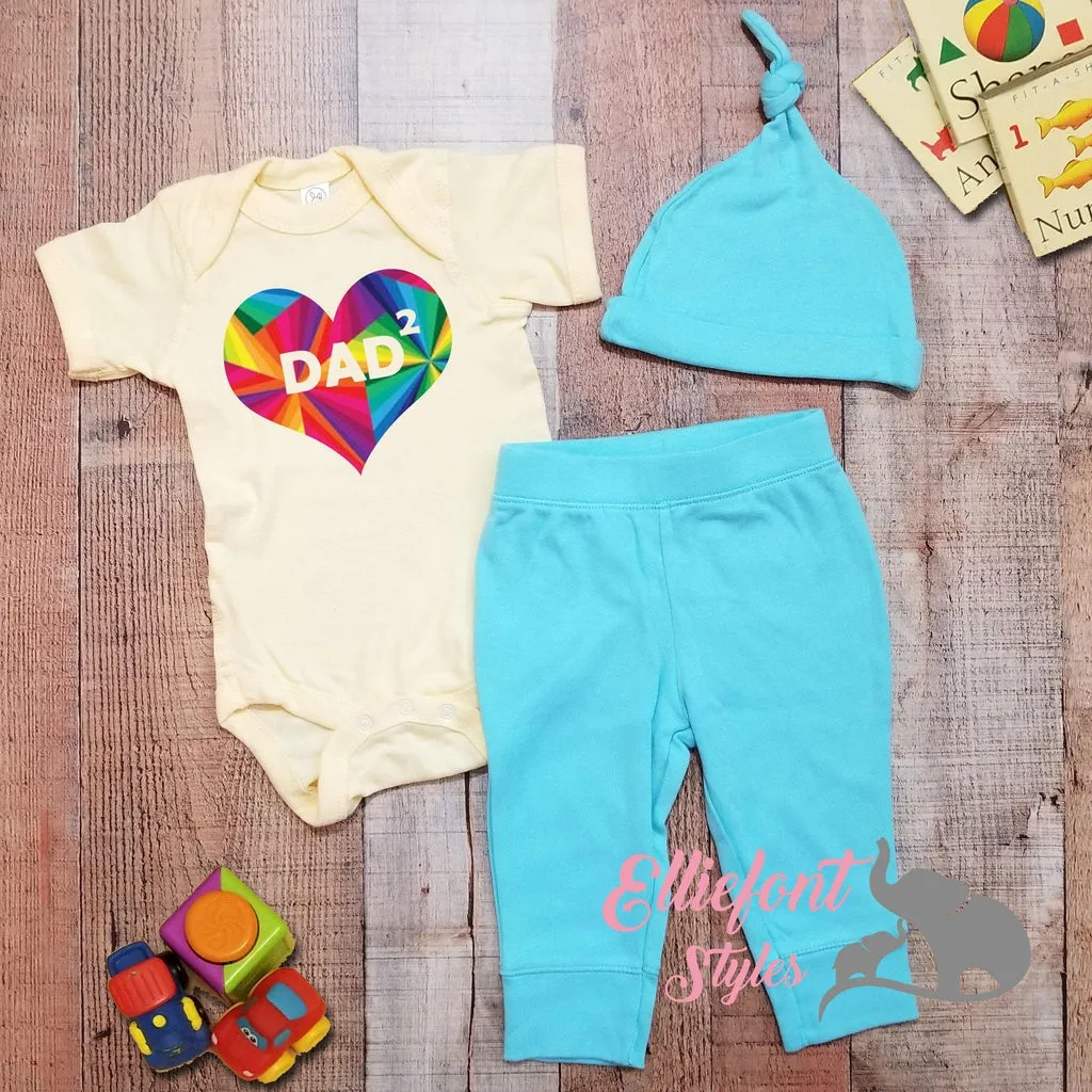 Heart Dad Squared Infant Bodysuit