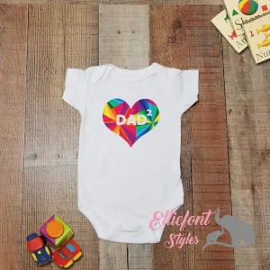 Heart Dad Squared Infant Bodysuit