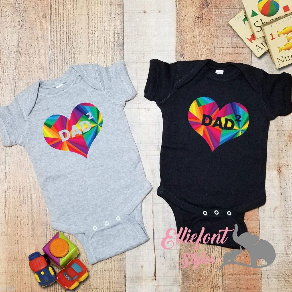Heart Dad Squared Infant Bodysuit