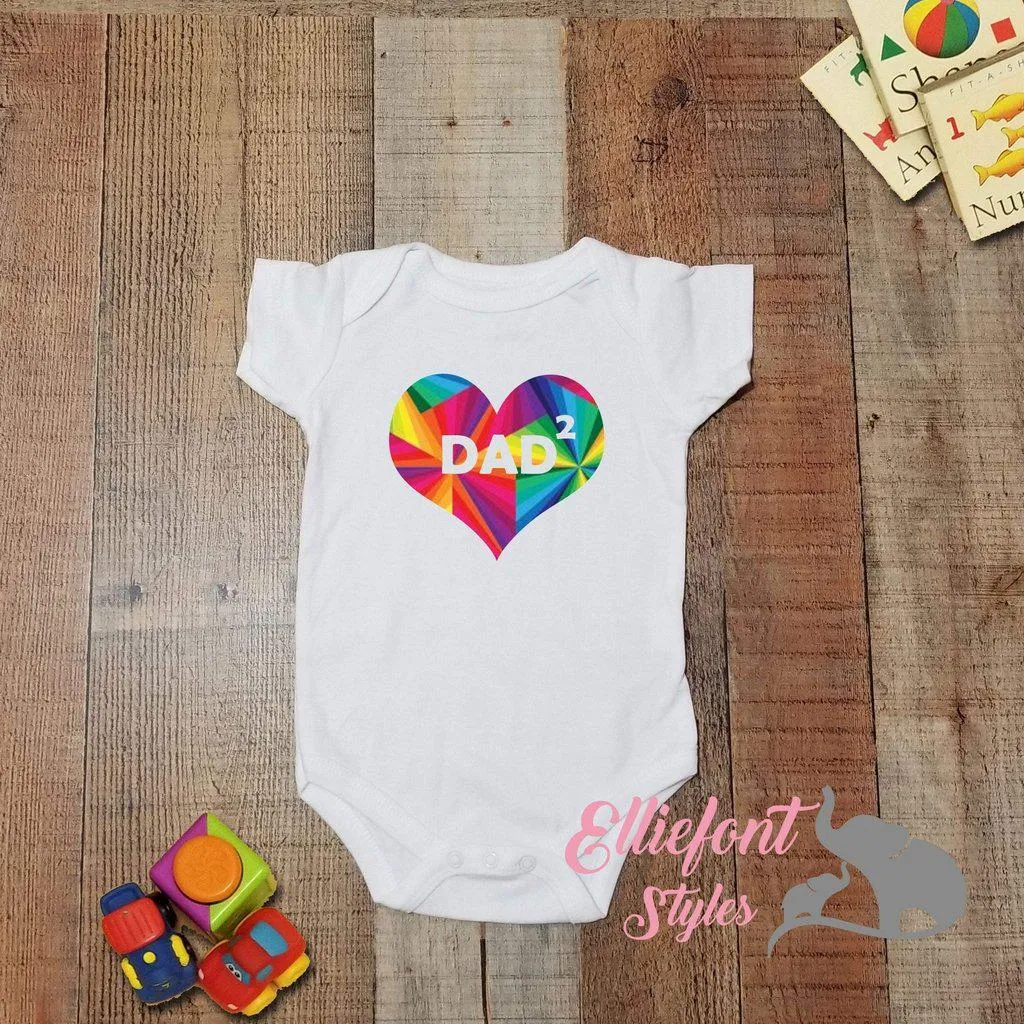 Heart Dad Squared Infant Bodysuit