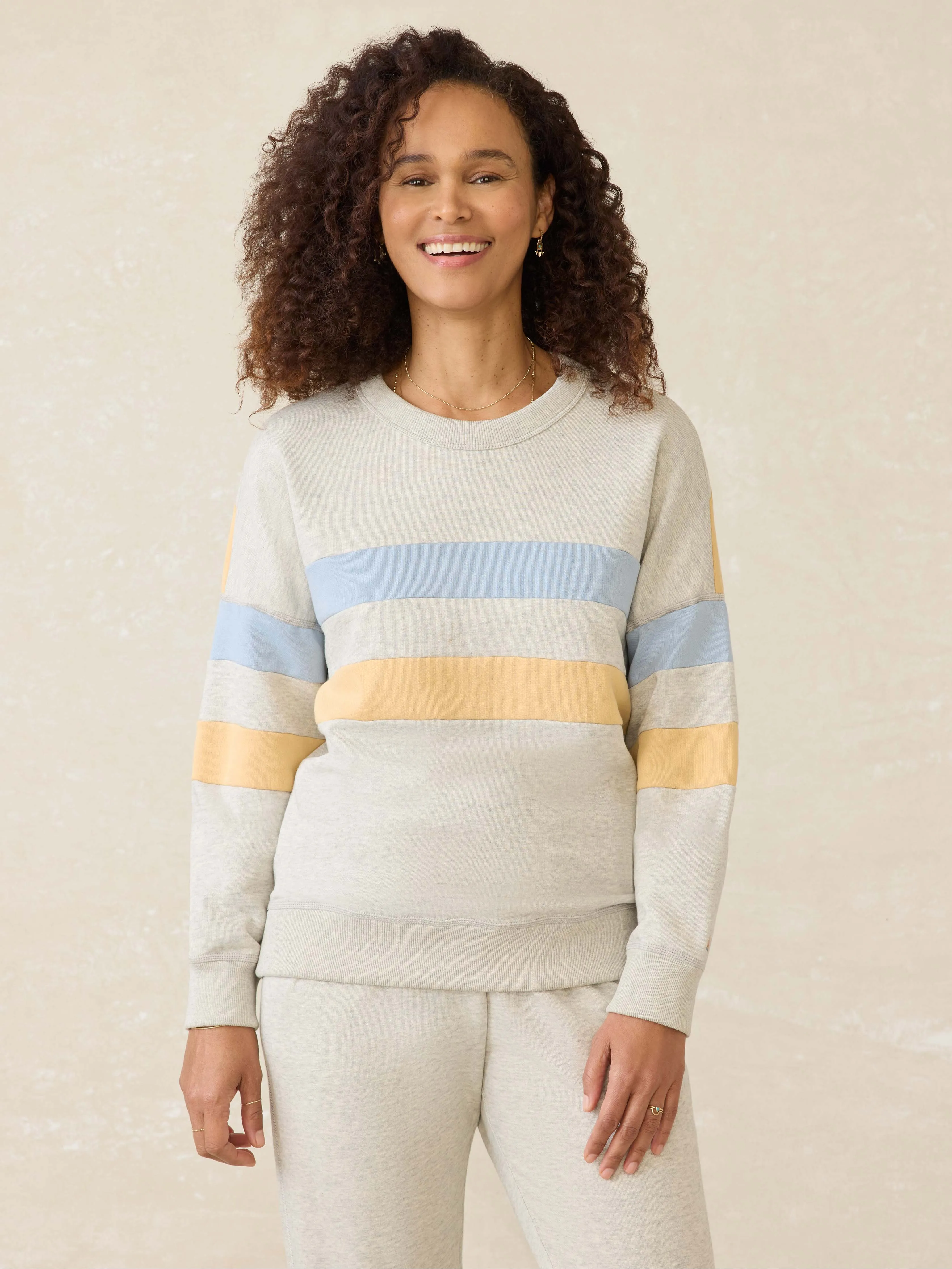 High Standard Fleece Crew - Sunset Bay