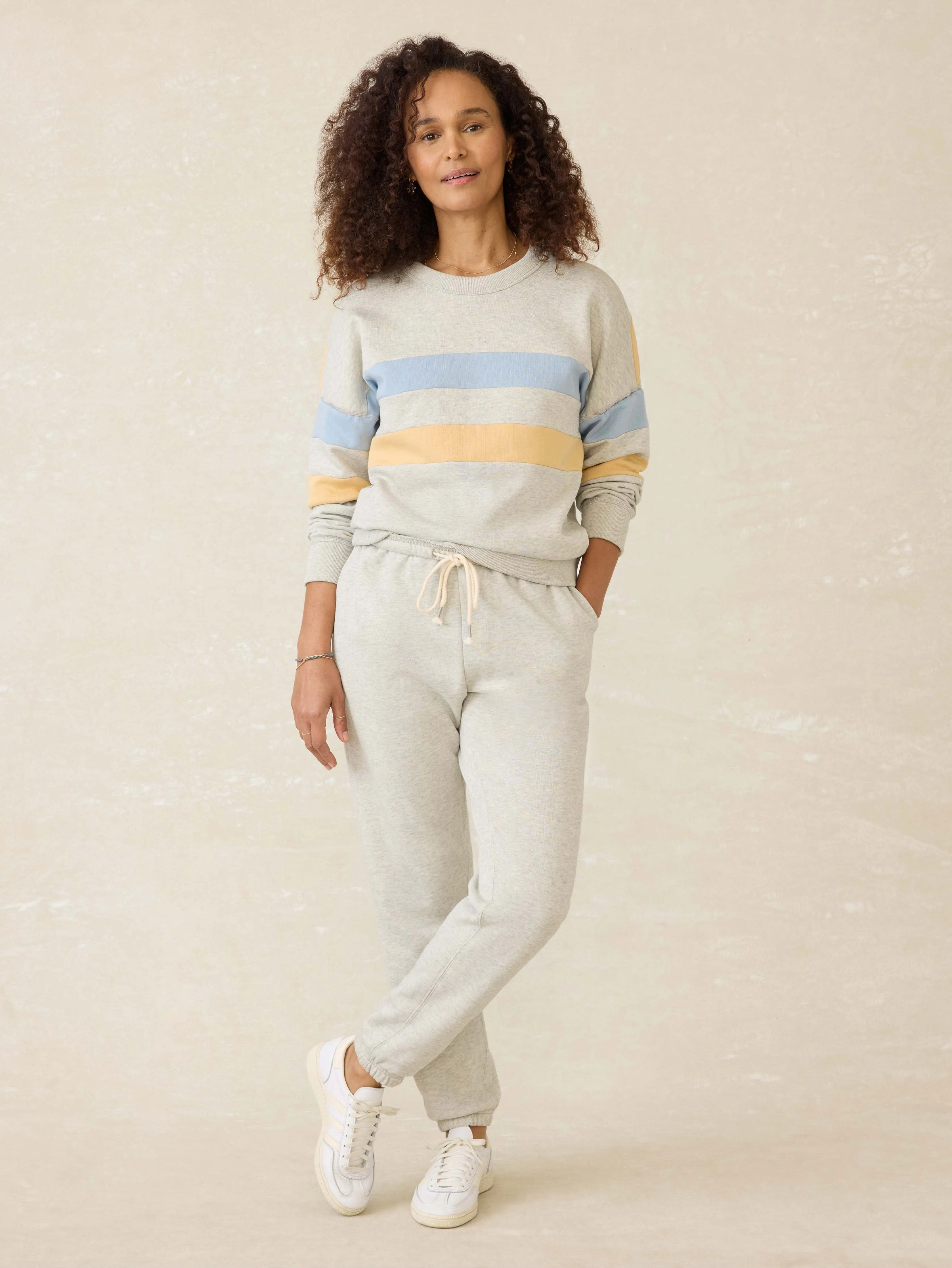 High Standard Fleece Crew - Sunset Bay