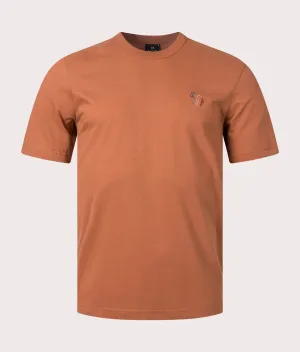 Hollow Broad Stripe Zebra Emblem T-Shirt